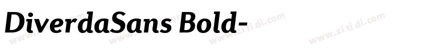 DiverdaSans Bold字体转换 DiverdaSans Bold字体转换